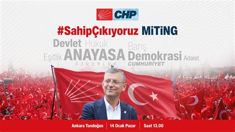 CHP Lideri Özgür Özel’den 14 Ocak’ta yapılacak Anayasa Mitingine çağrı